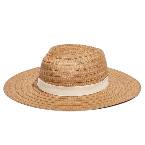 Madewell Packable Braided Straw Hat In Warm Nutmeg S/M - Picture 1 of 8